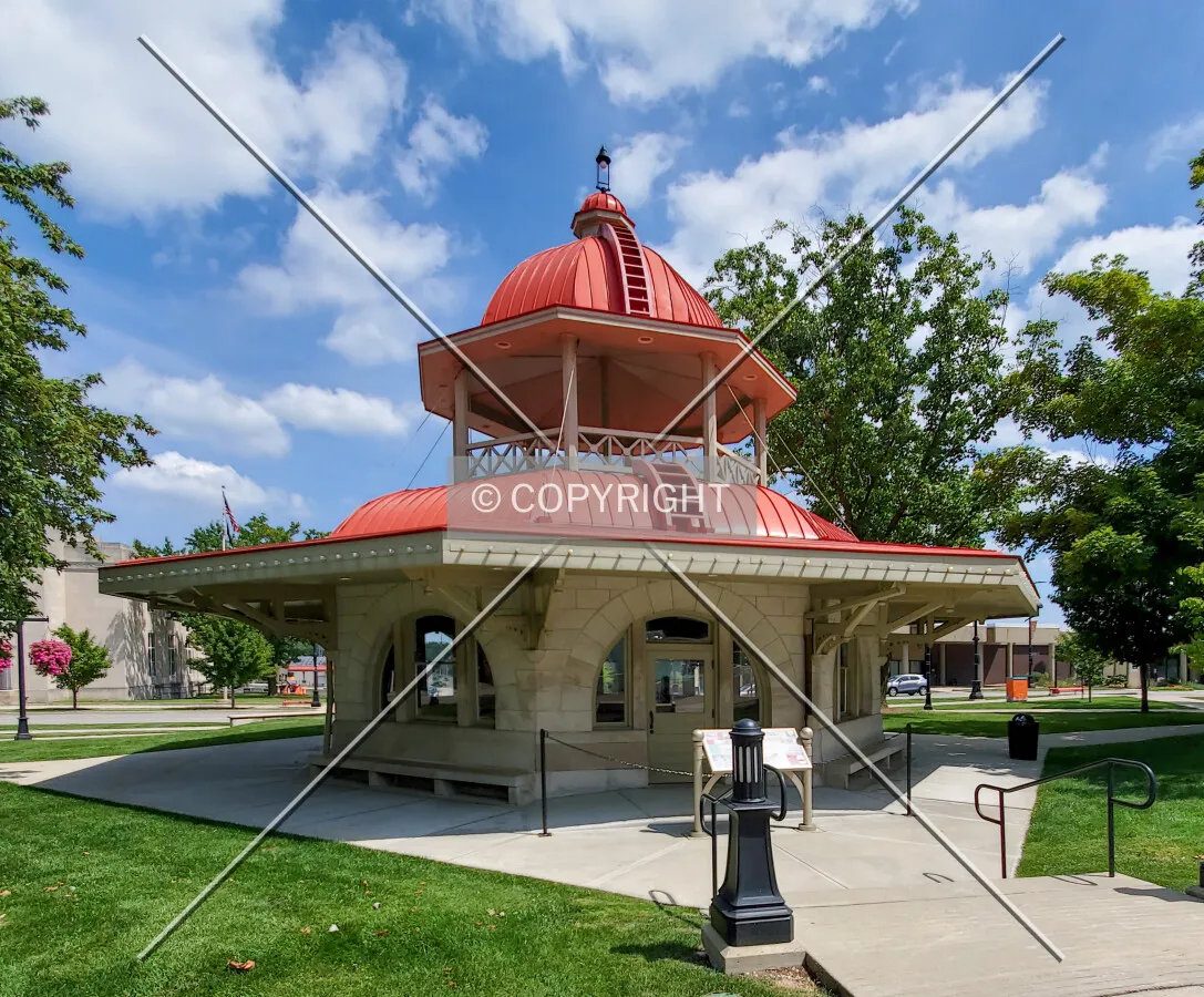 Northwest view; August 15, 2020
