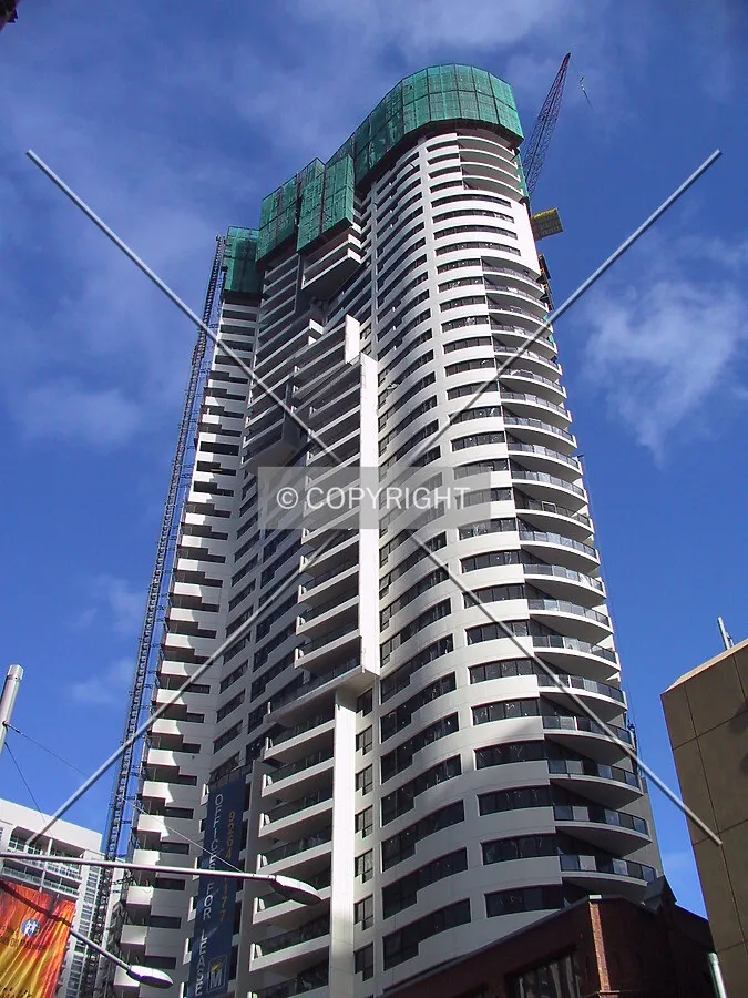 Looking up from George Street