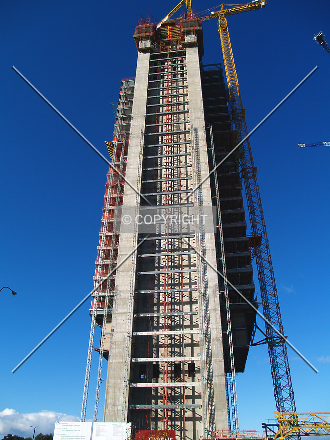 Looking up from the east side