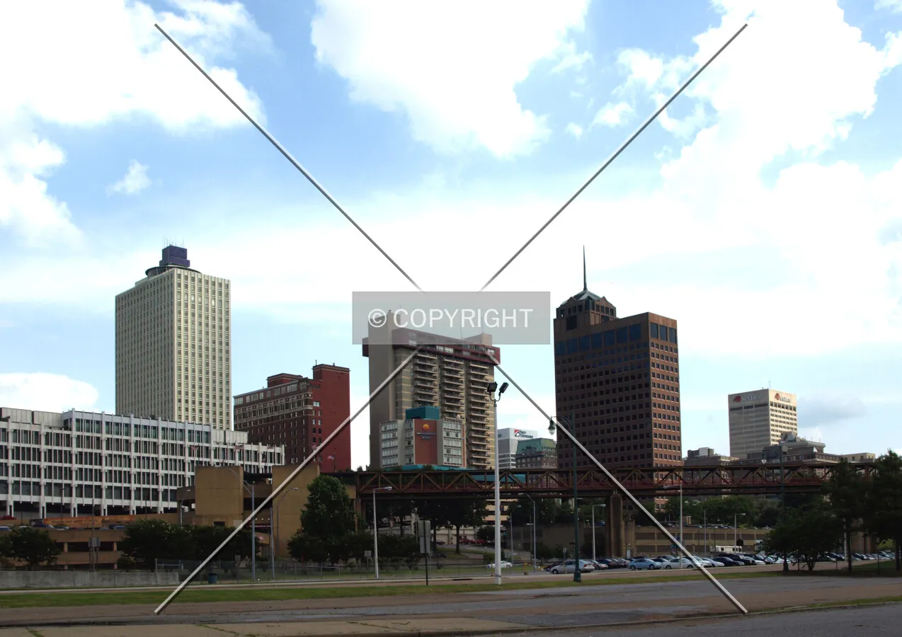 Skyline view from the northwest
