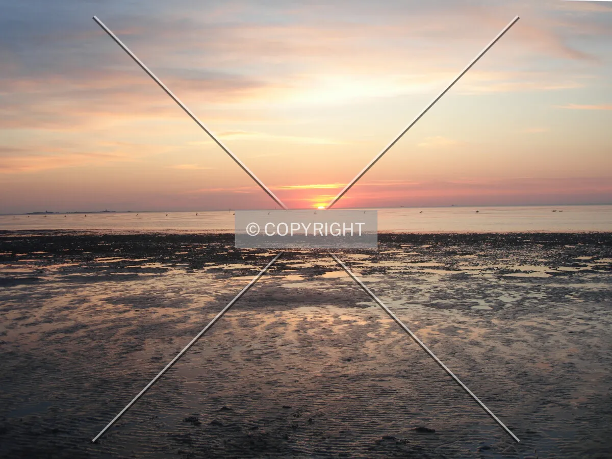 North Sea impression sunset