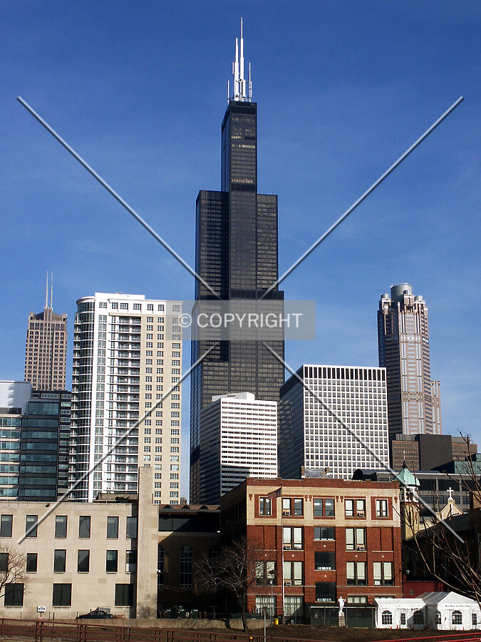 View from across the Kennedy Expressway
