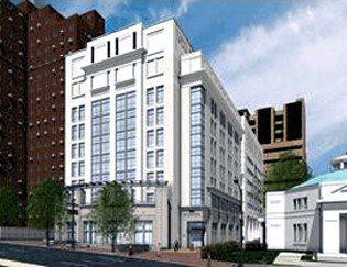 View from the south on Broad Street