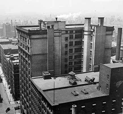 Vintage view from the southeast