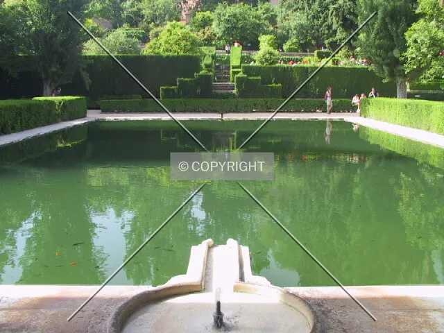 Reflective pool at the Lady's Tower