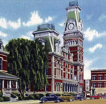 Vintage view from the southeast