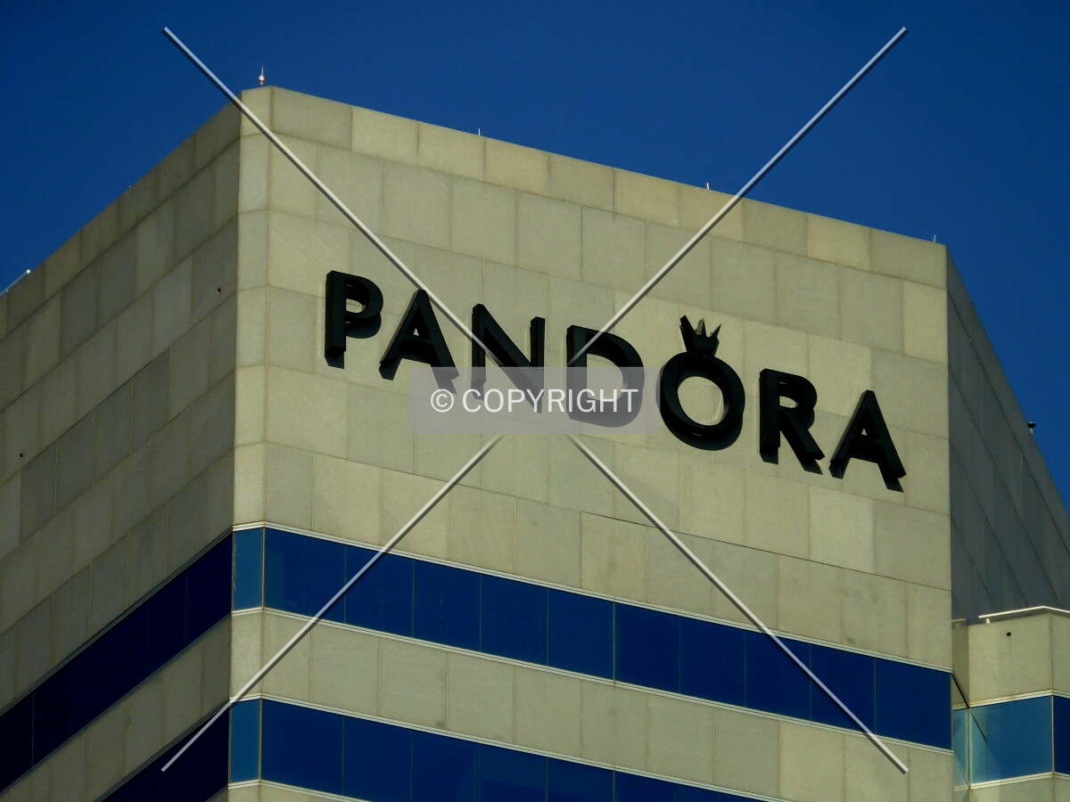 Signage atop the southern side