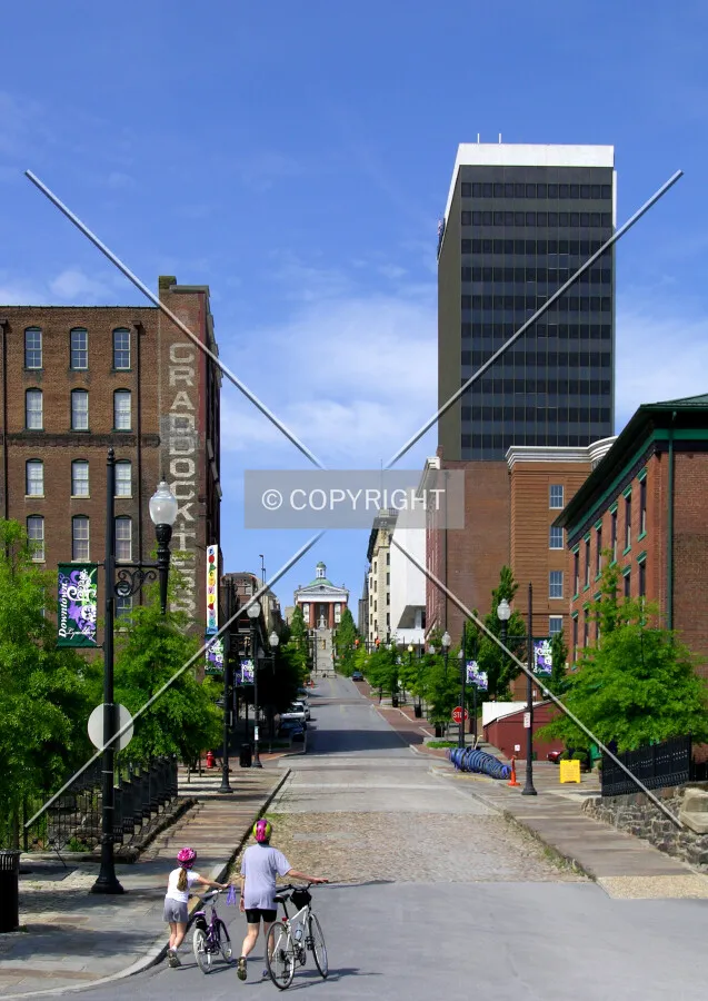 From the James Riverfront to the northeast