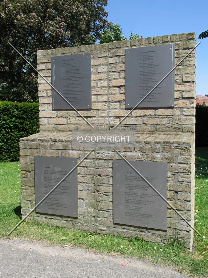 Both English and Flemish versions of 'Can You Remember' and 'The Last Post' displayed at the south side of the monument