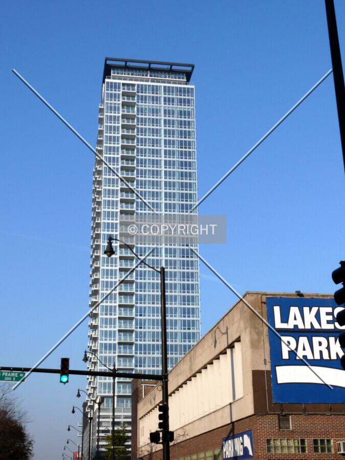 View to the west from Prairie Avenue