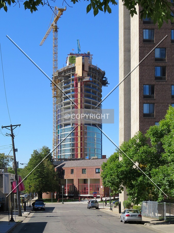 View to the west from 1st Avenue South