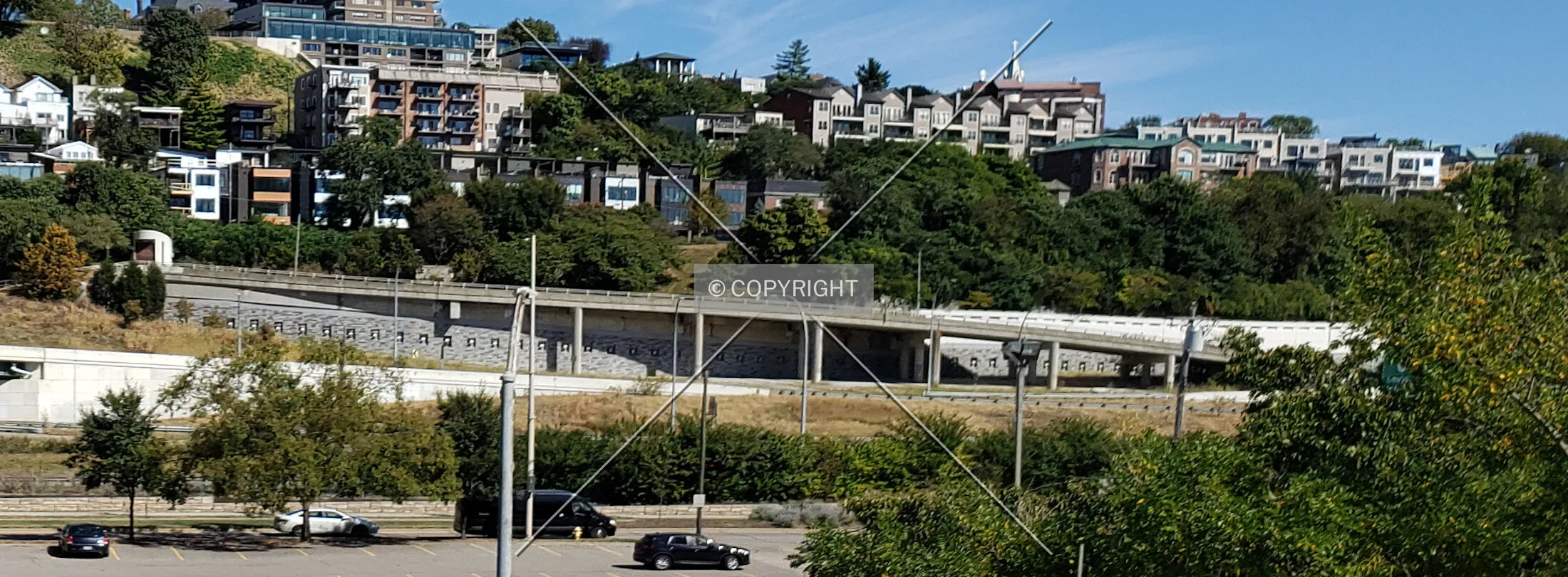 View from the southwest; October 5, 2019