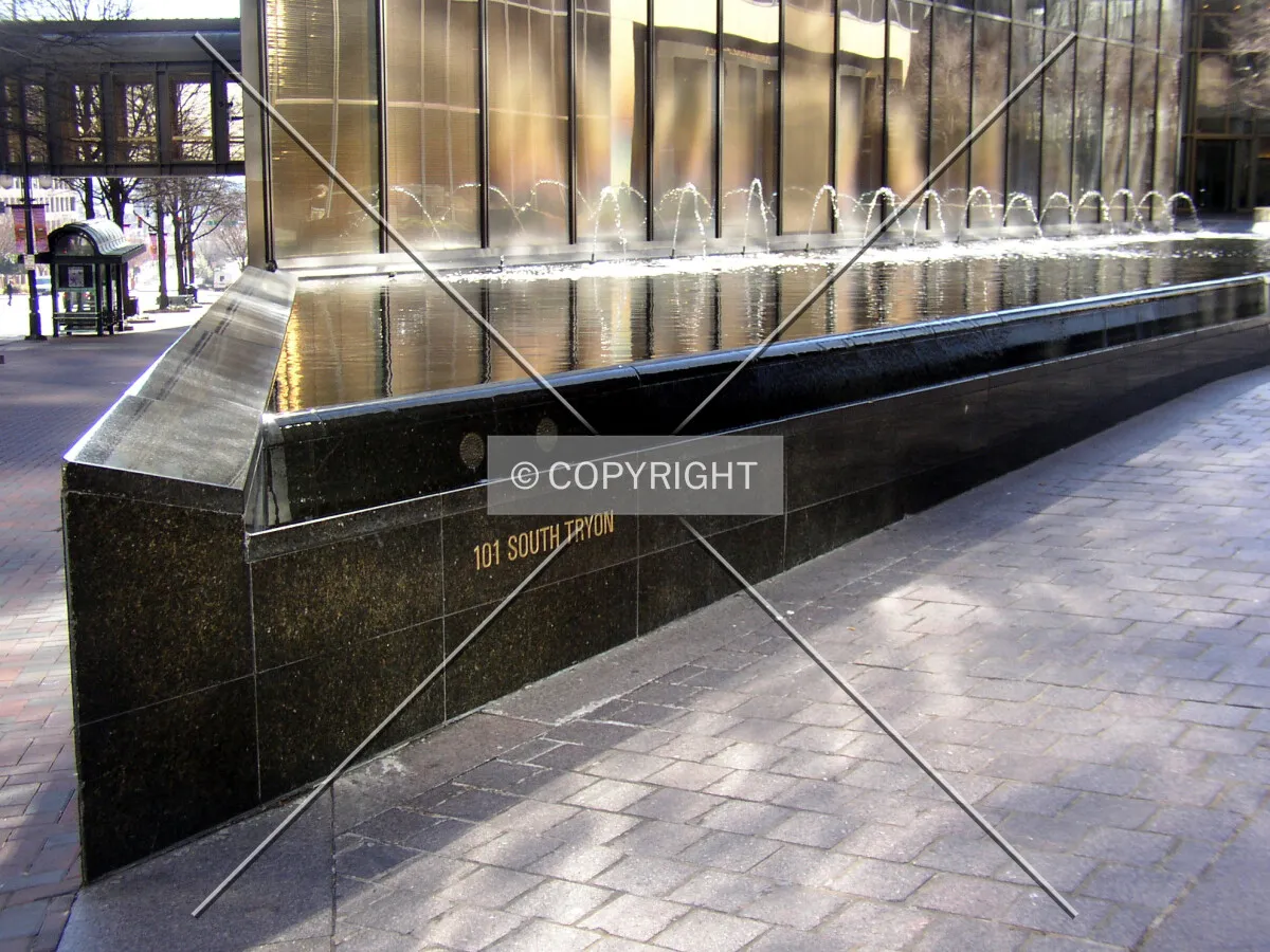 Fountain along the western side