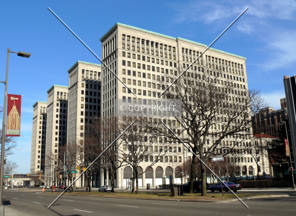 View to the east from Grand Boulevard