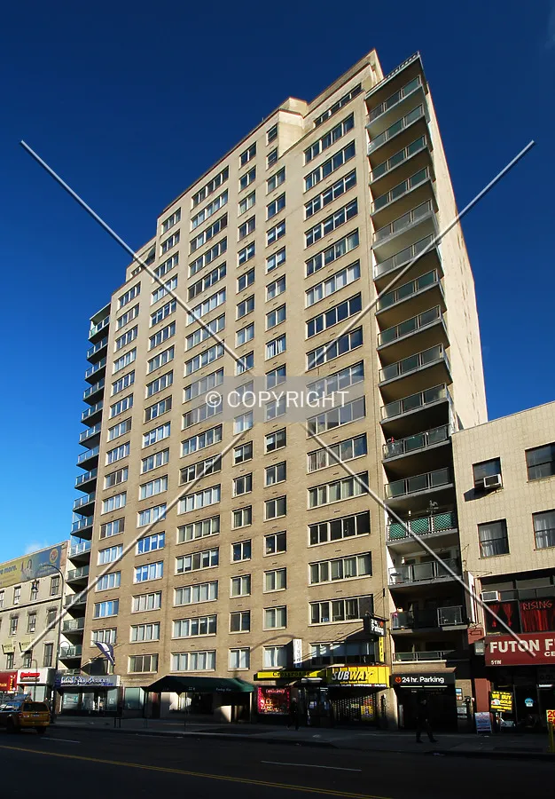 Viewed along West 14th Street