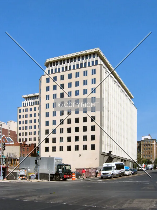 View to the northwest from 11th/K Streets NW