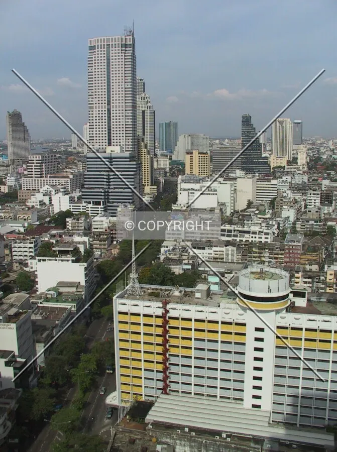 Looking down Silom Road