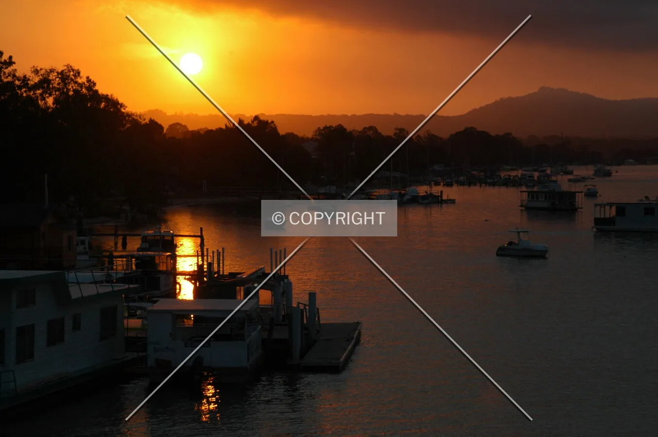 Sunset on the Noosa River