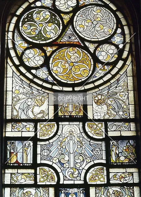 Detail of the stained glass