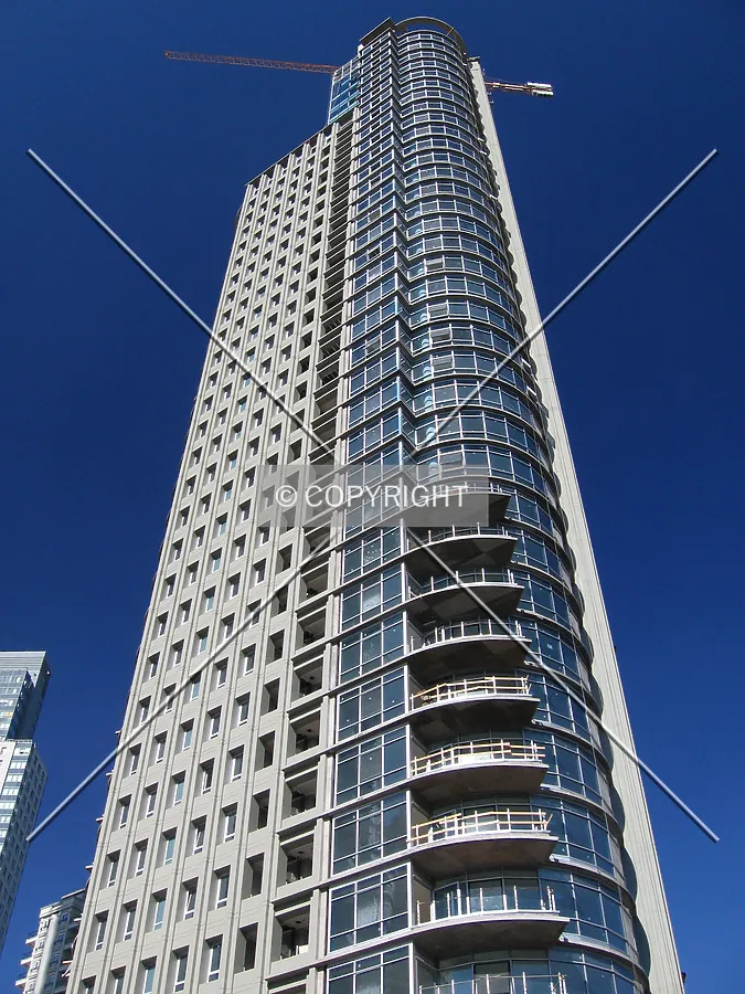 Looking up from the west