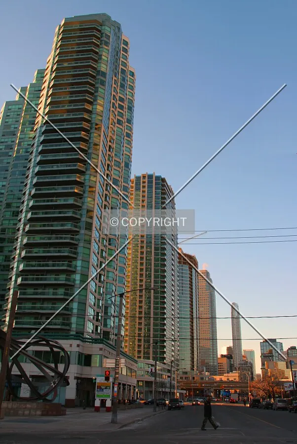 Looking north from Queens Quay