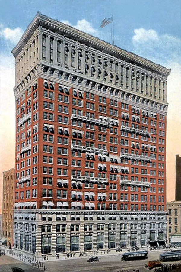 Vintage view from the southwest