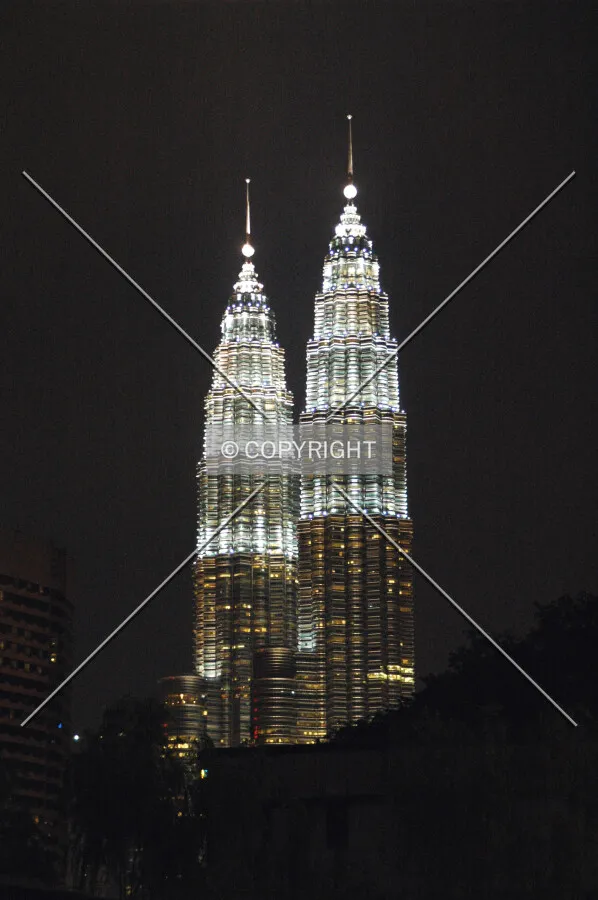 Night view from the west