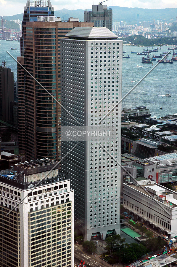 Looking down from the Bank of China Tower