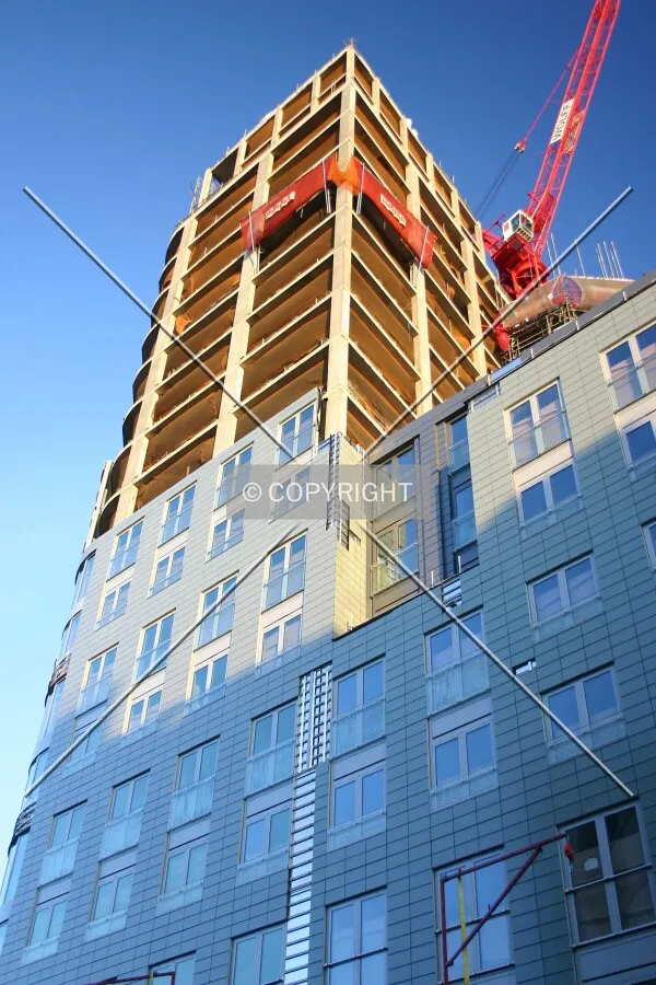 View northeast looking up from Osnaburgh Street