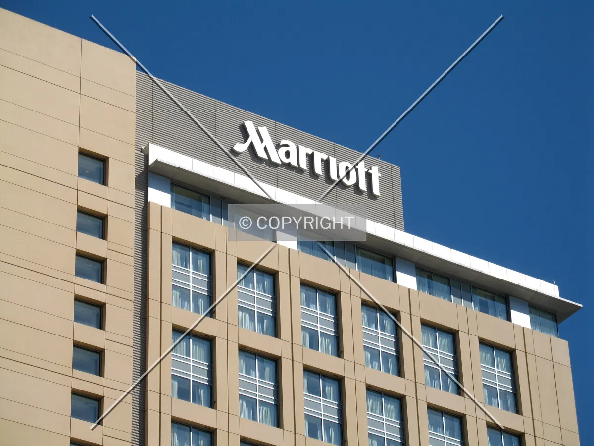 Sign on southwest top corner