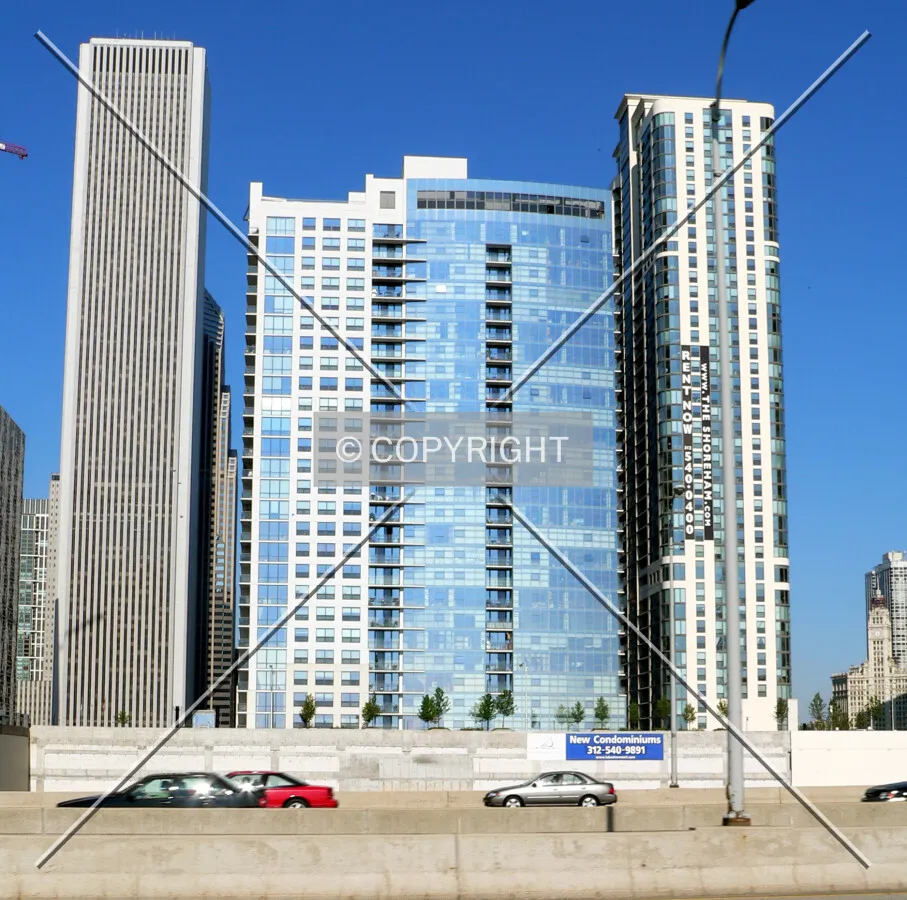 View to the west from Lake Shore Drive