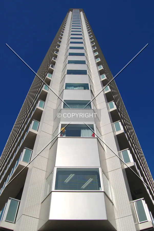 Looking up from the south