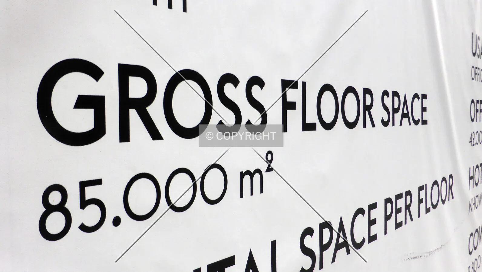 Gross floor space - 85000 square meters