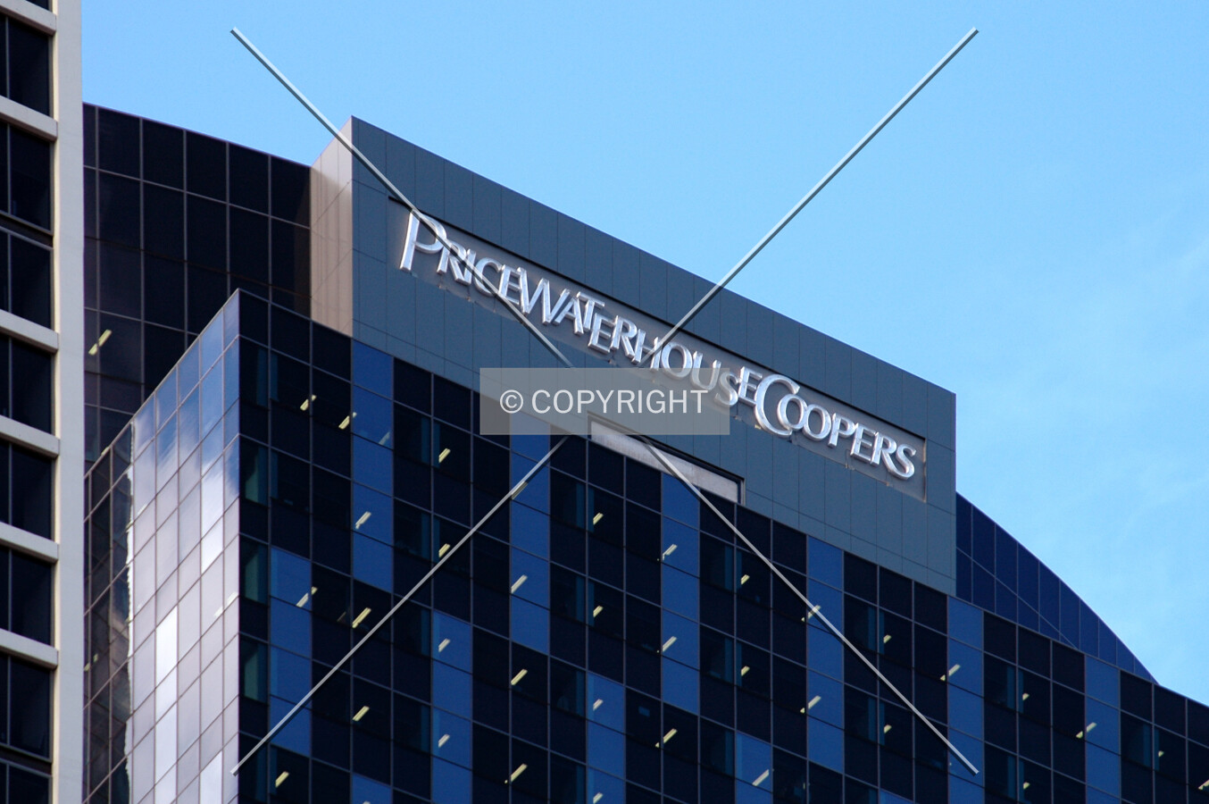 Signage at the top