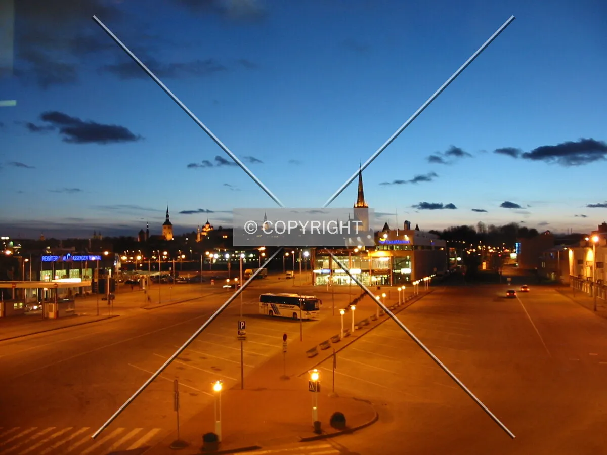 Night view from the harbour