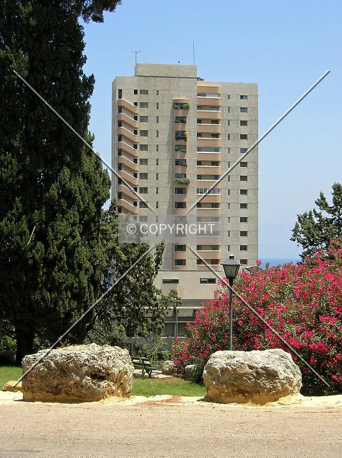 Rear view from College Hall of the American University of Beirut