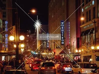 Seattle lights at Christmastime