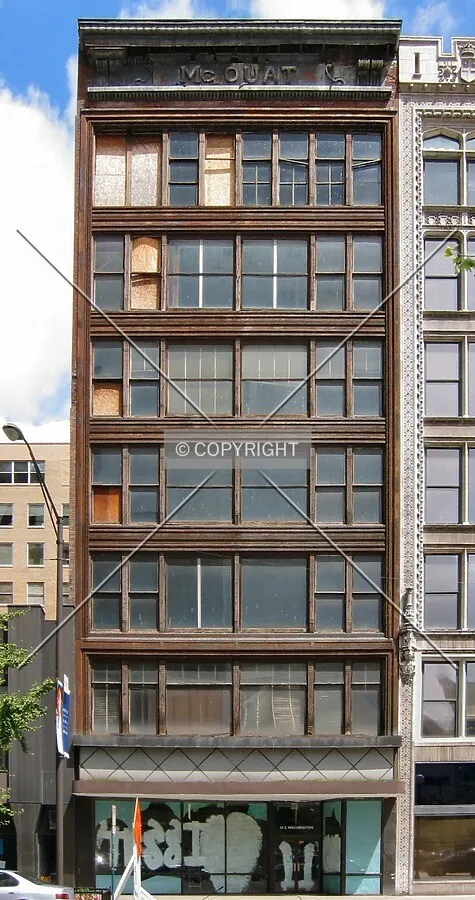 Full south elevation from across Washington Street