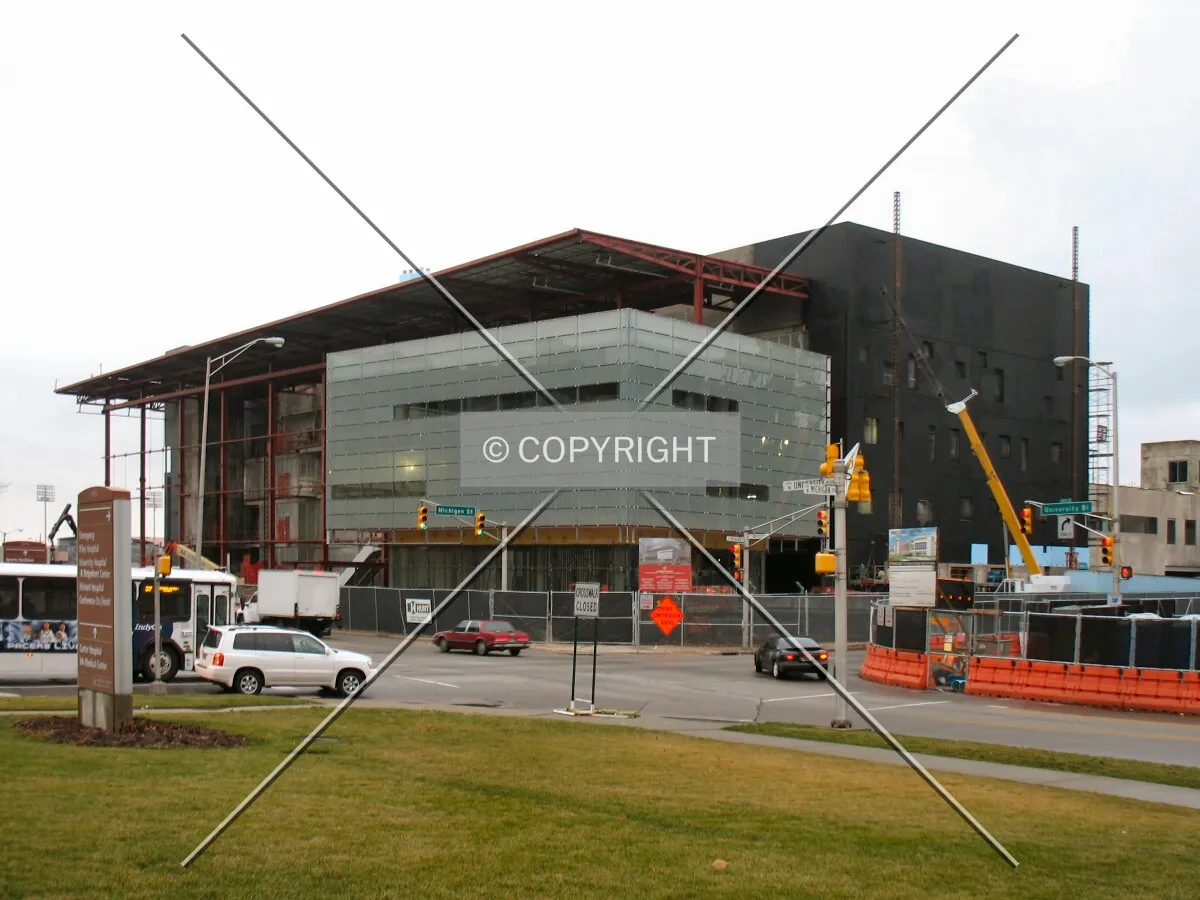 Northeast corner from across Michigan Street/University Boulevard