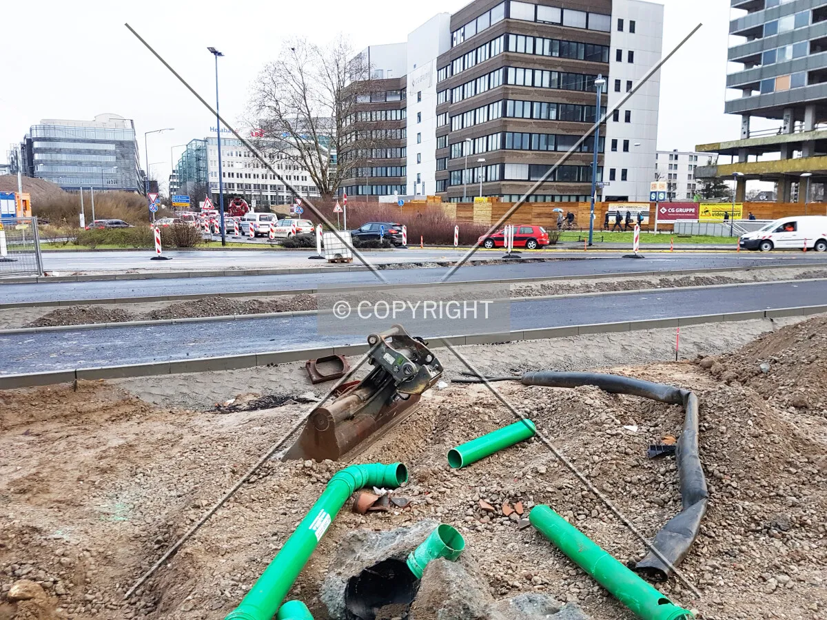 Kaiserlei-Kreisel is removed