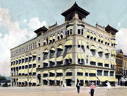 Vintage view from the southwest