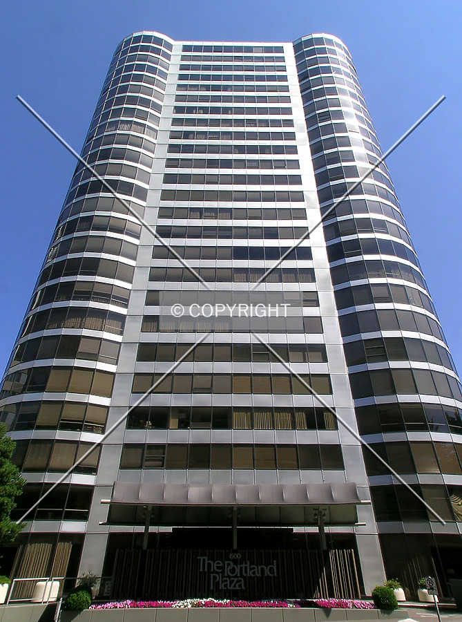 Looking up the western facade