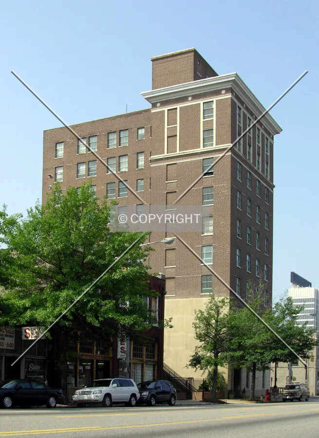 Looking southwest from 1st Avenue North