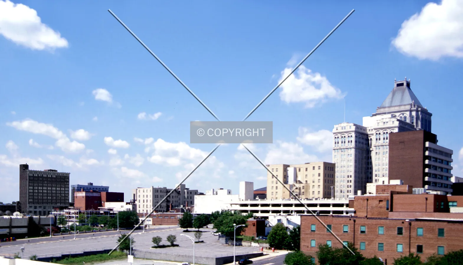 Downtown from the northeast