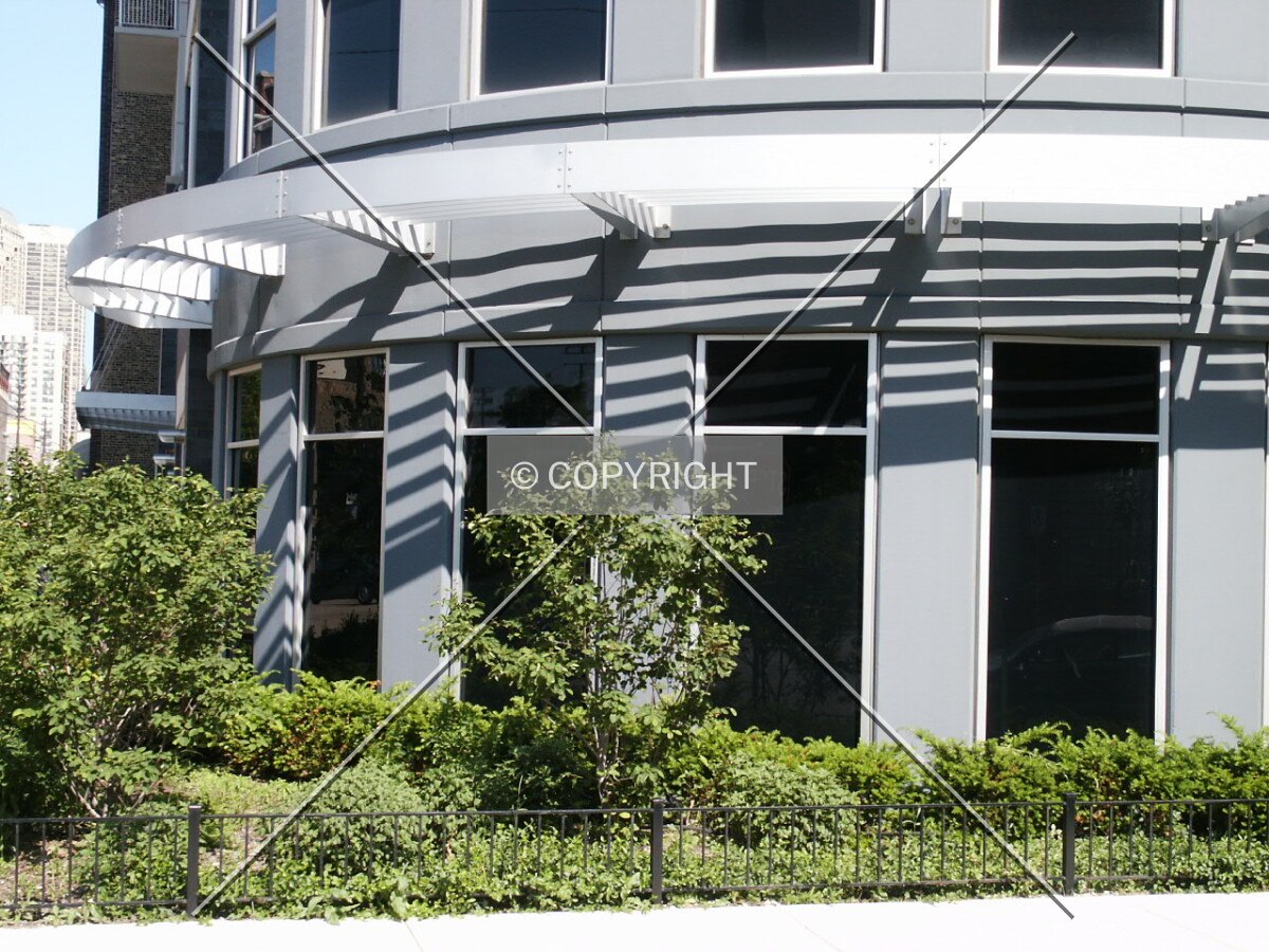 Landscaping at the corner