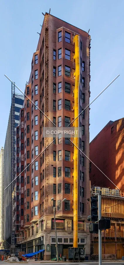 From the southeast during renovation; December 25, 2018