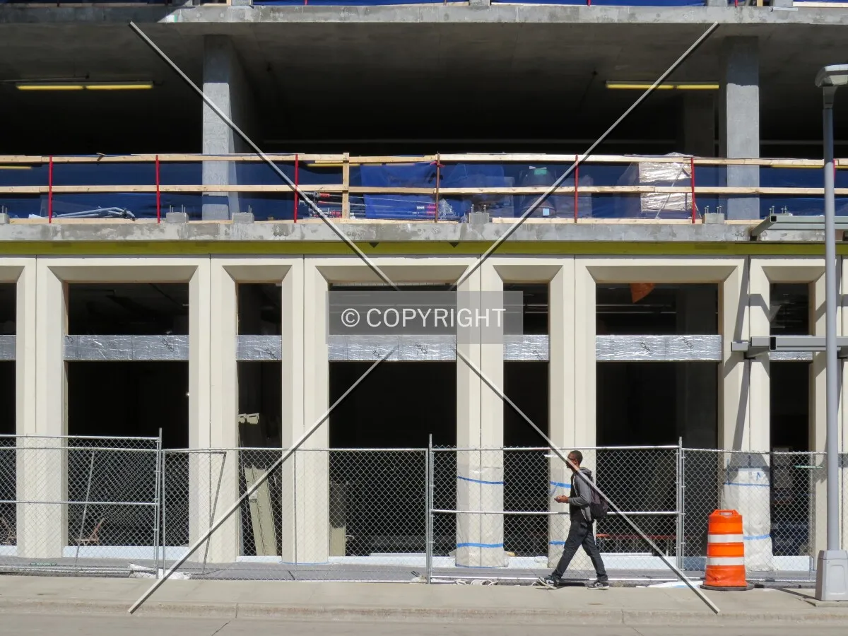 First floor from across Marquette Avenue