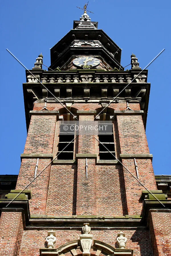 Looking up at the tower