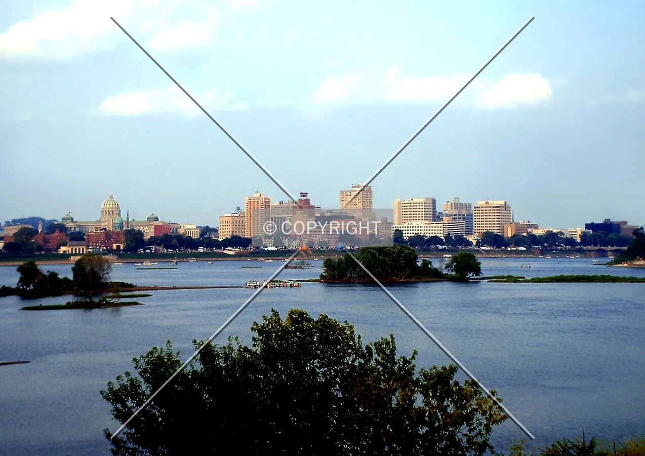 View from the west across the Susquehanna