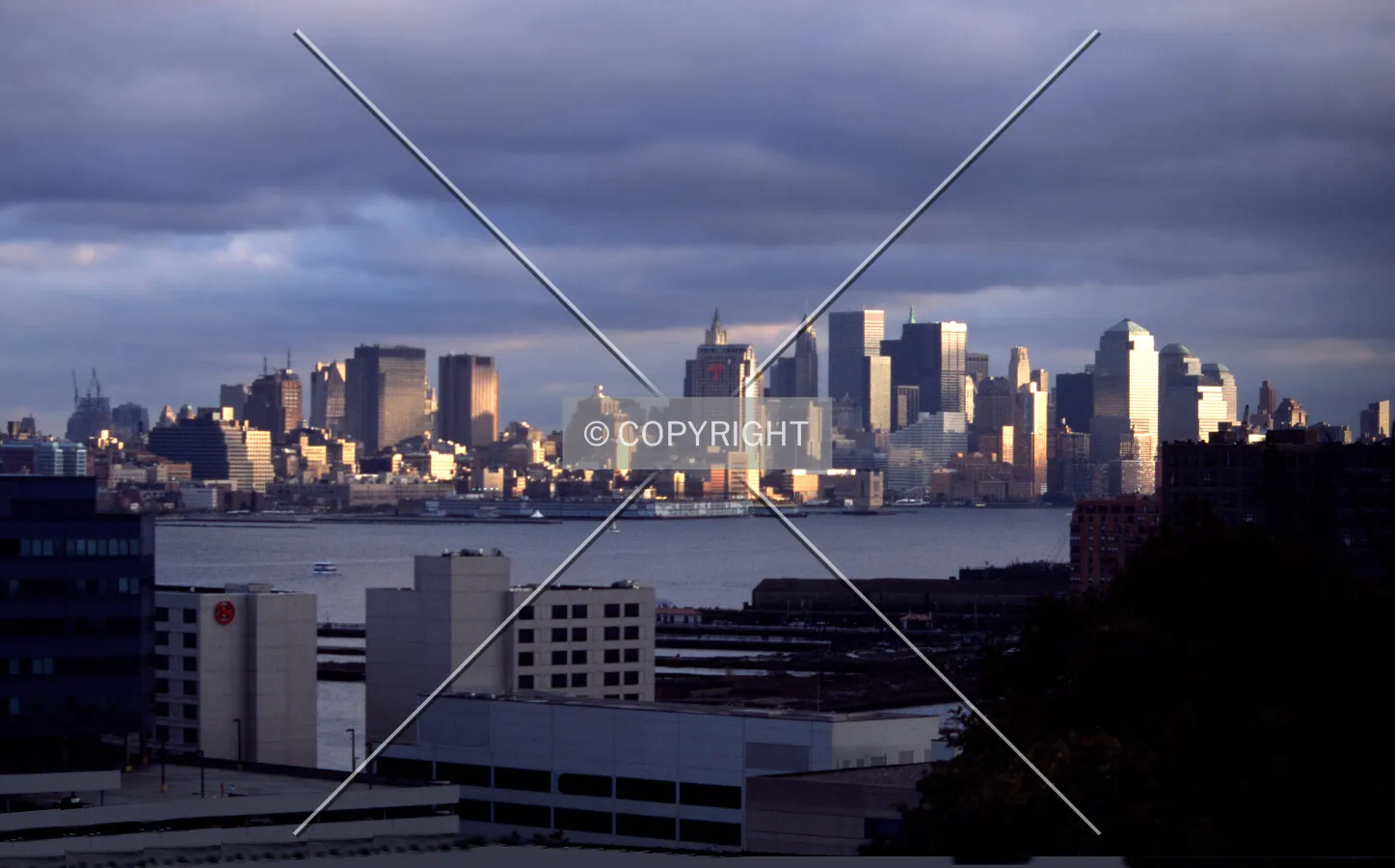 View southeast across the Hudson from Weehawken